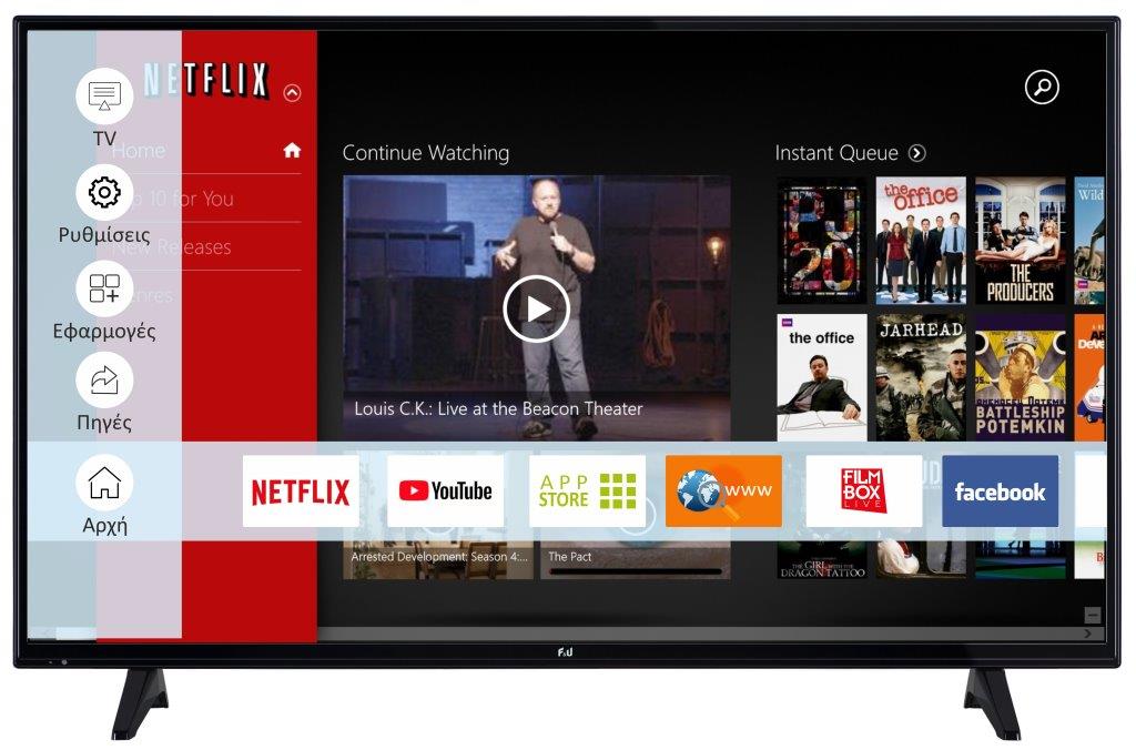 F&U FLS49201 Smart LED TV 49ιντσών F&U FLS49201 Smart LED TV 49ιντσών